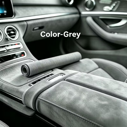 🚗 50% OFF Today Only 🔥 High-quality Italian suede | Microfiber Suede Fabric self Adhesive car Wrapping