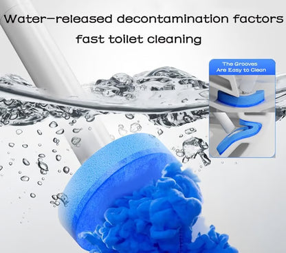 🔥 50% OFF Today Only 🔥 Disposable Toilet Brush Kit with 38 Refills – Wall-Mount Toilet Cleaning System
